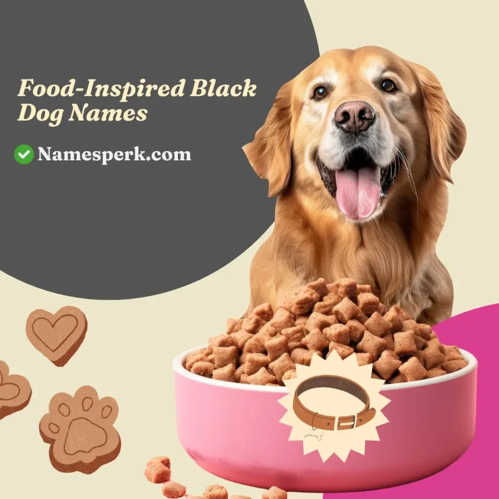 Food-Inspired Black Dog Names