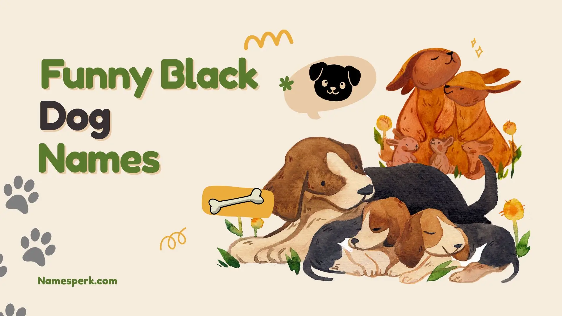 Funny Black Dog Names