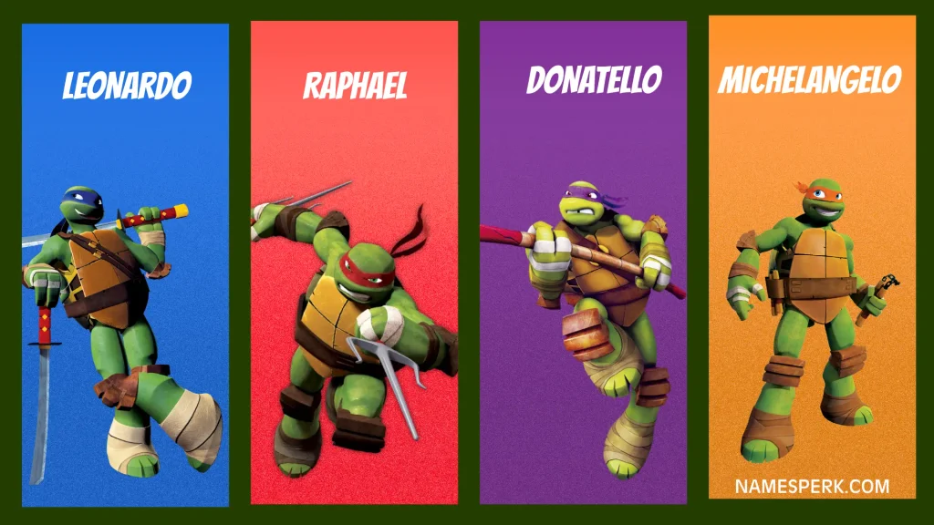 Ninja Turtles colors