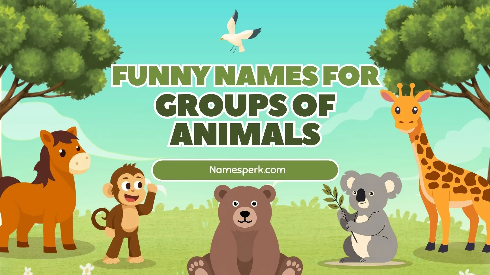 funny names for groups of animals
