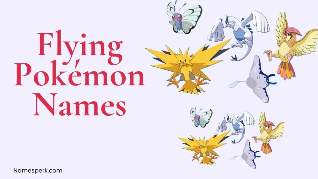 Flying Pokémon Names