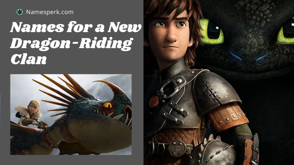 Names for a New Dragon-Riding Clan