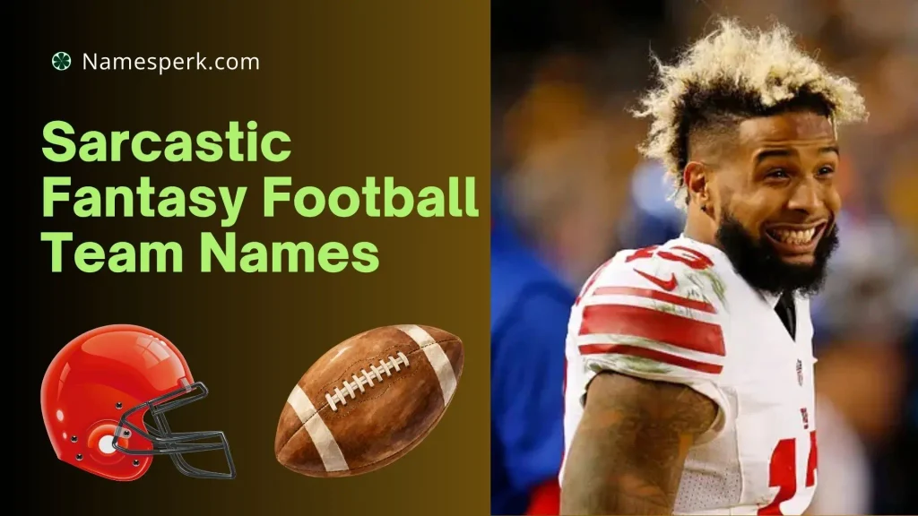 Sarcastic Fantasy Football Team Names