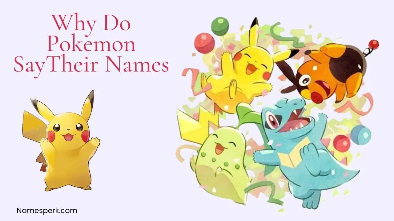 why do pokemon say their names