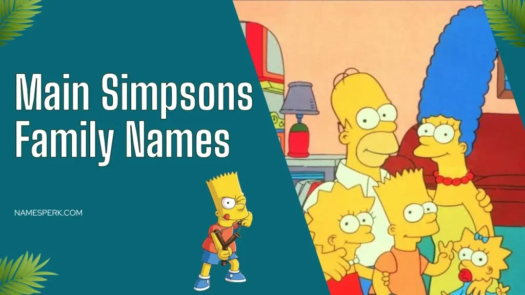 Main Simpsons Family Names