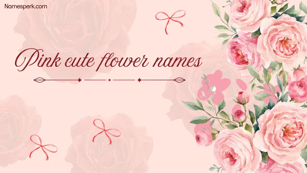 Pink cute flower names
