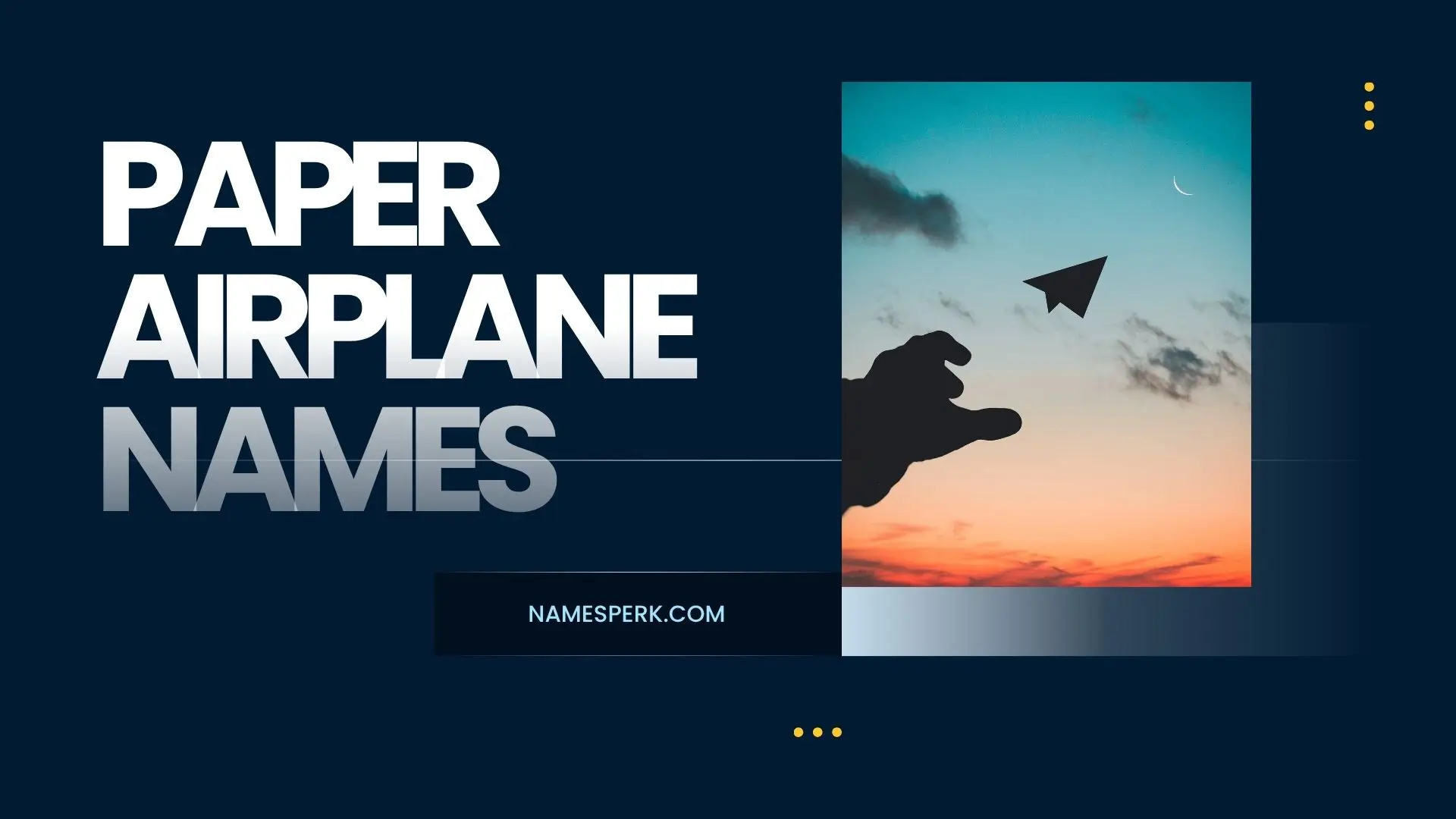 paper airplane names